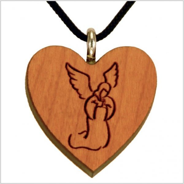 24B - Wooden heart, angel