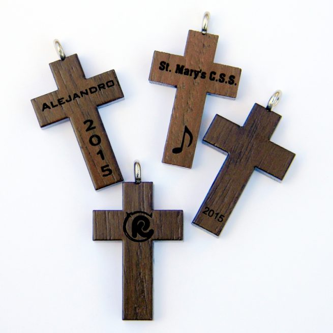27H - Wooden cross, heart