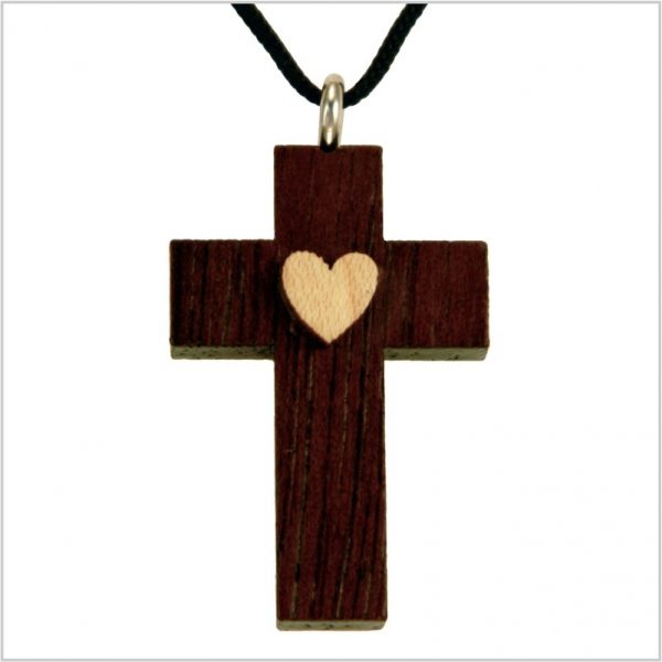 27H - Wooden cross, heart