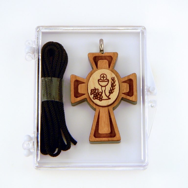 52A Wooden Cross Eucharist Christian Wooden Art