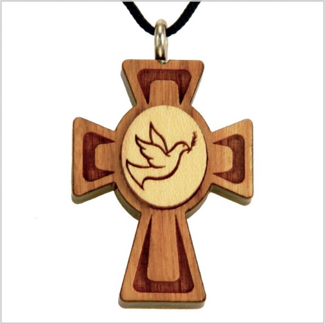 52C - Wooden cross, dove