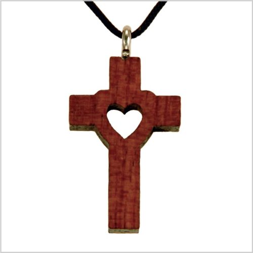 59A - Wooden cross, heart