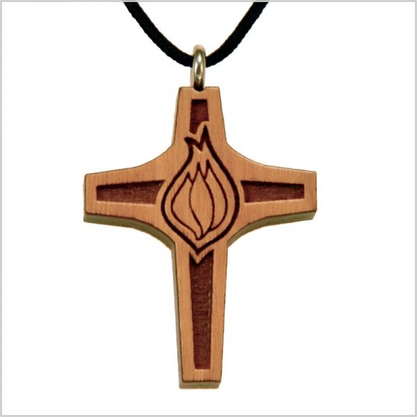 14C - Wooden cross, flame