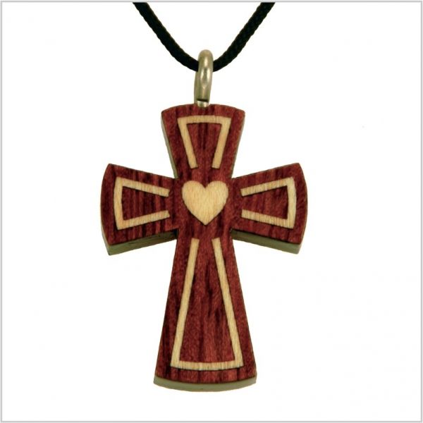 29A - Wooden cross, heart