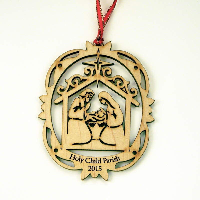 555 - Ornament, Christmas crib