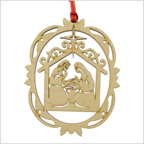 555 - Ornament, Christmas crib