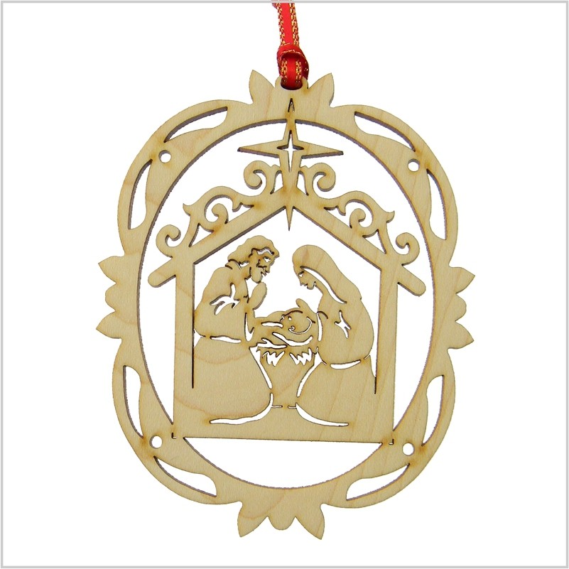 555 - Ornament, Christmas crib