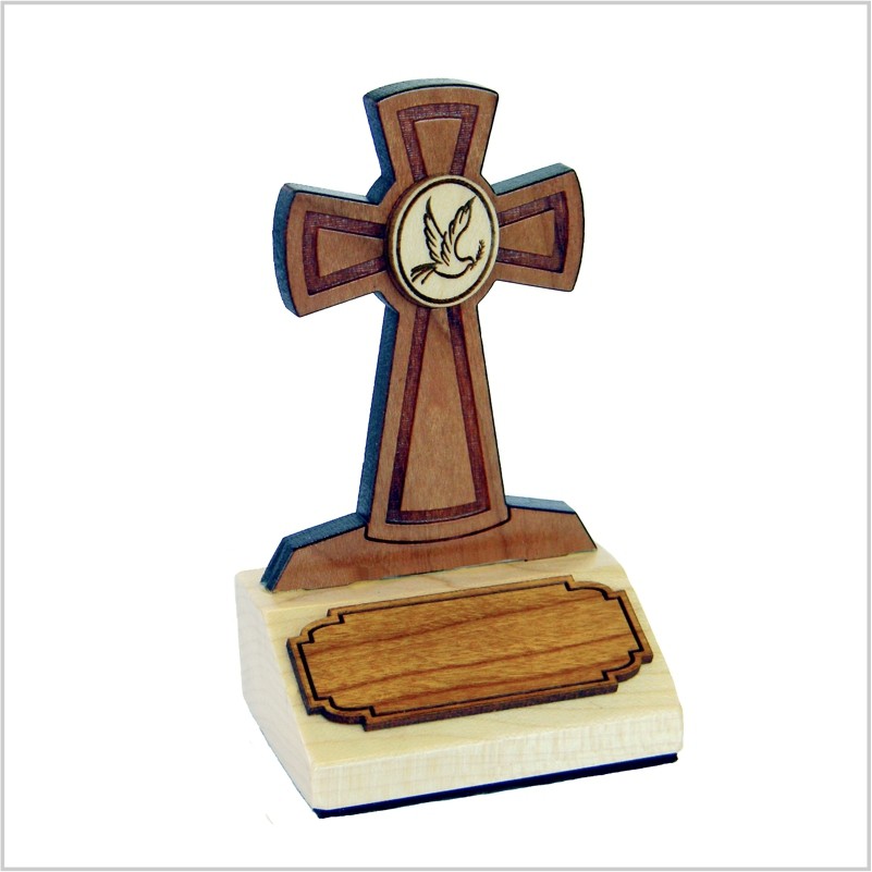 K83C - Trinket with cross, dove