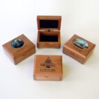 #20 Chaplet boxes or other in cherry wood :
